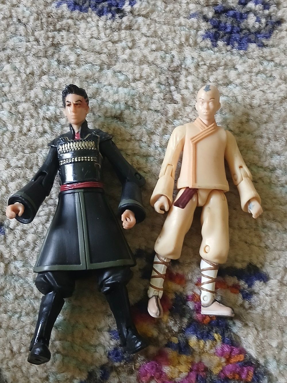 2 Zuko & AANG 3.25" Action Figure - The Last Airbender - 2009 Spin Master